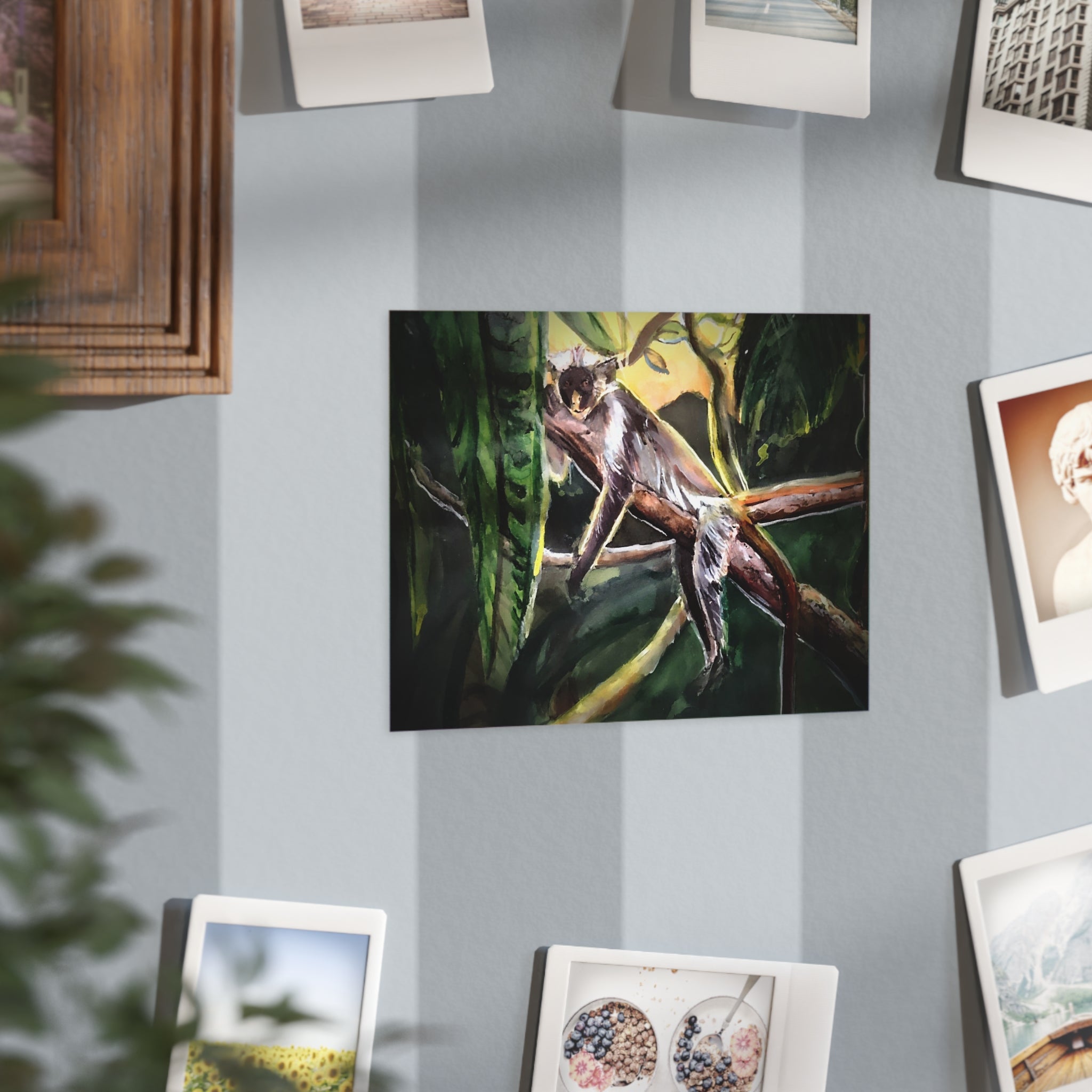 Slender Loris Jungle Art Print — Wildlife Unframed Wall Decor