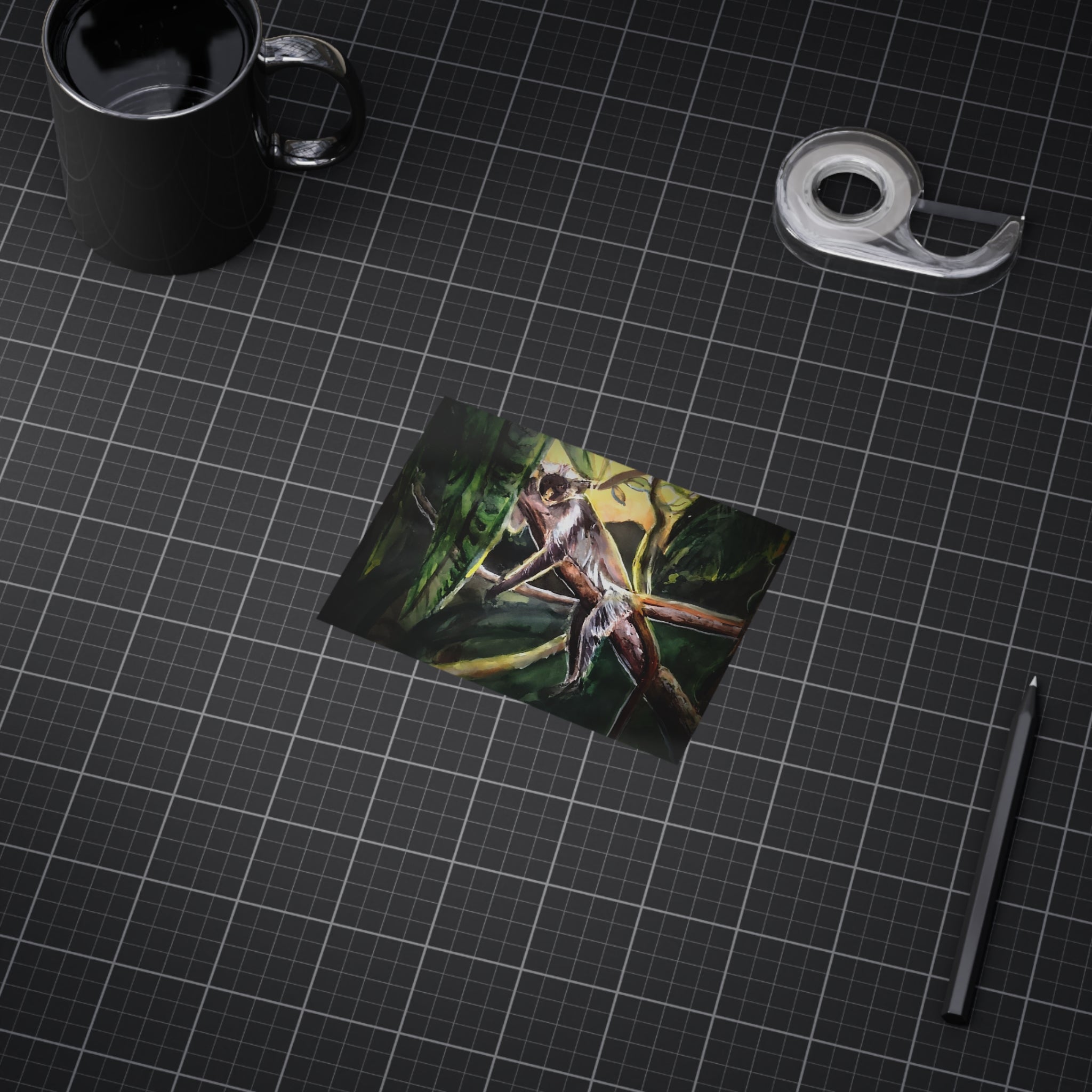 Slender Loris Jungle Art Print — Wildlife Unframed Wall Decor