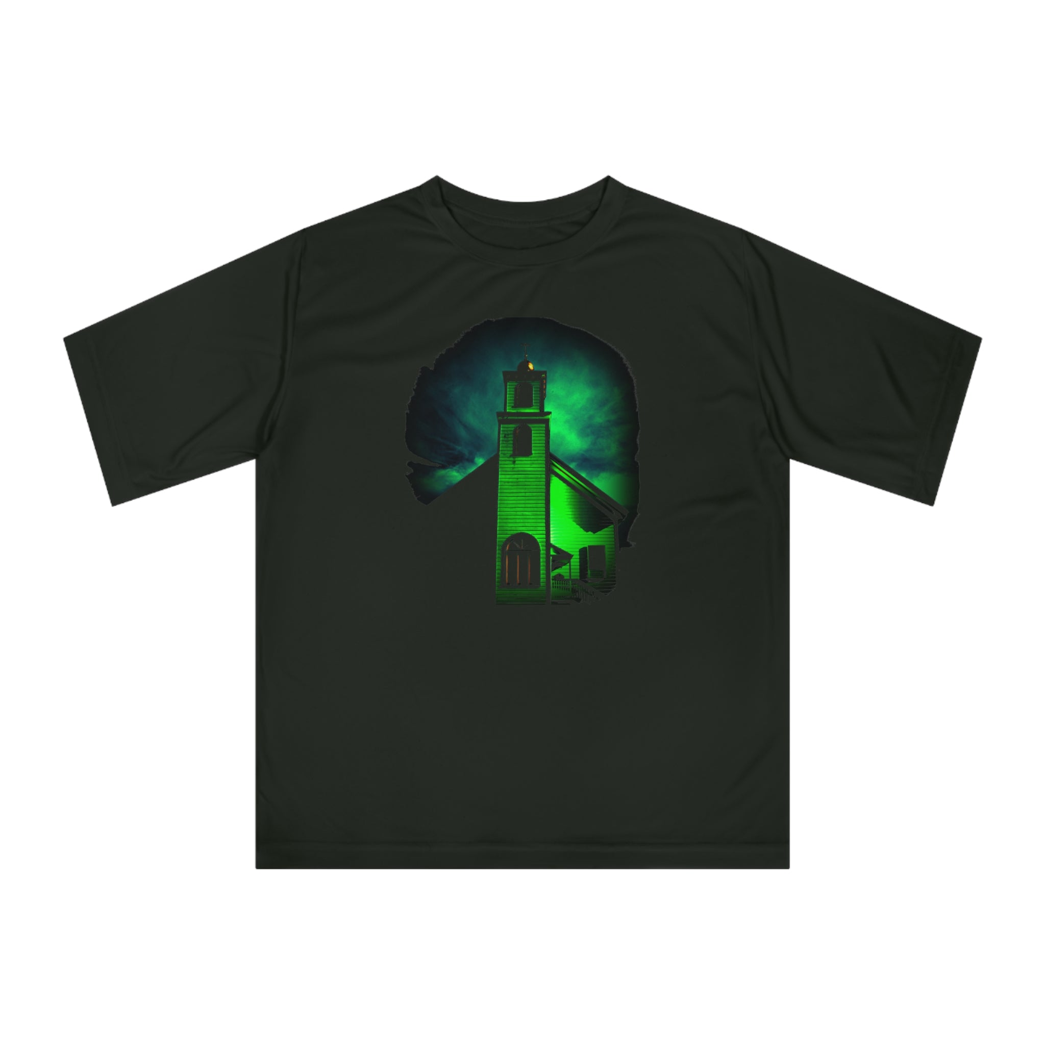 Haunted Church Nightscape T-Shirt